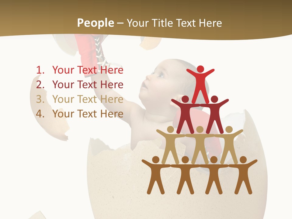 Gloves Baby Beautiful PowerPoint Template