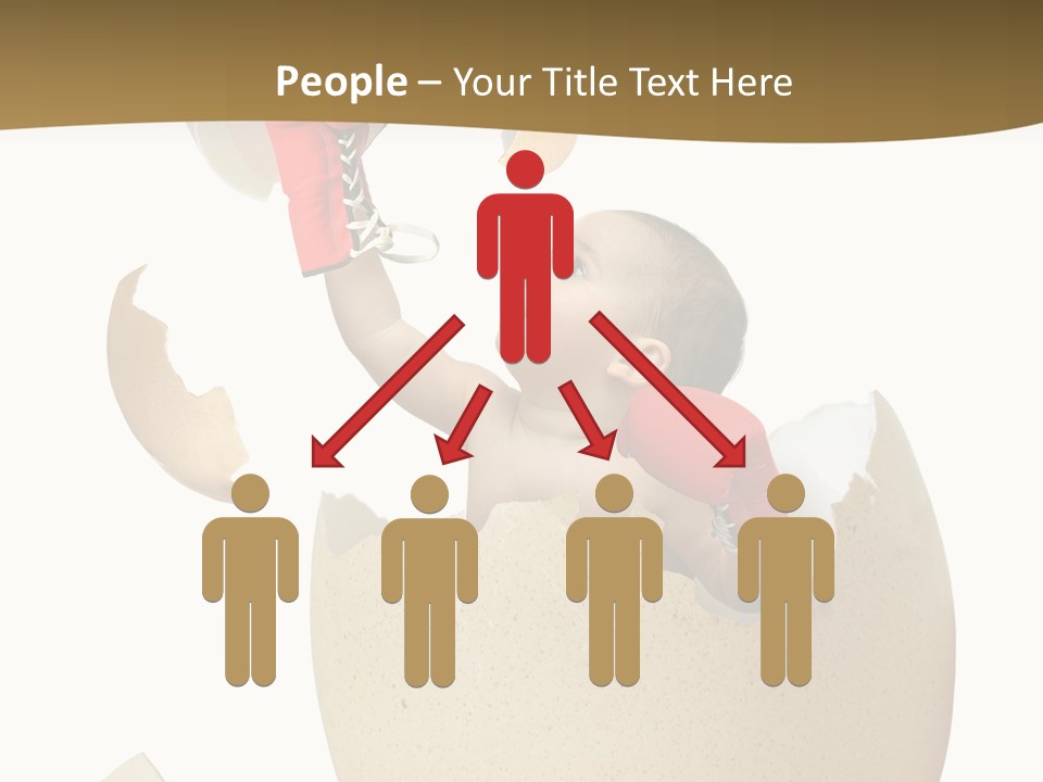 Gloves Baby Beautiful PowerPoint Template