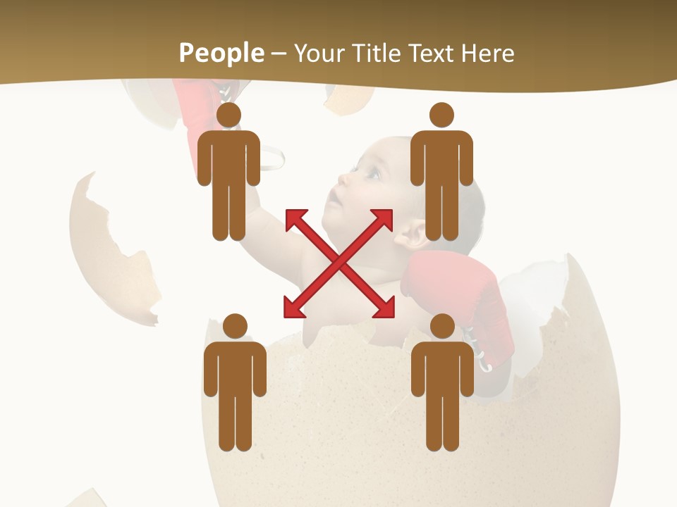 Gloves Baby Beautiful PowerPoint Template