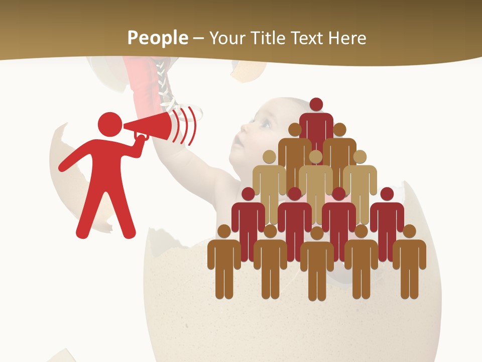 Gloves Baby Beautiful PowerPoint Template