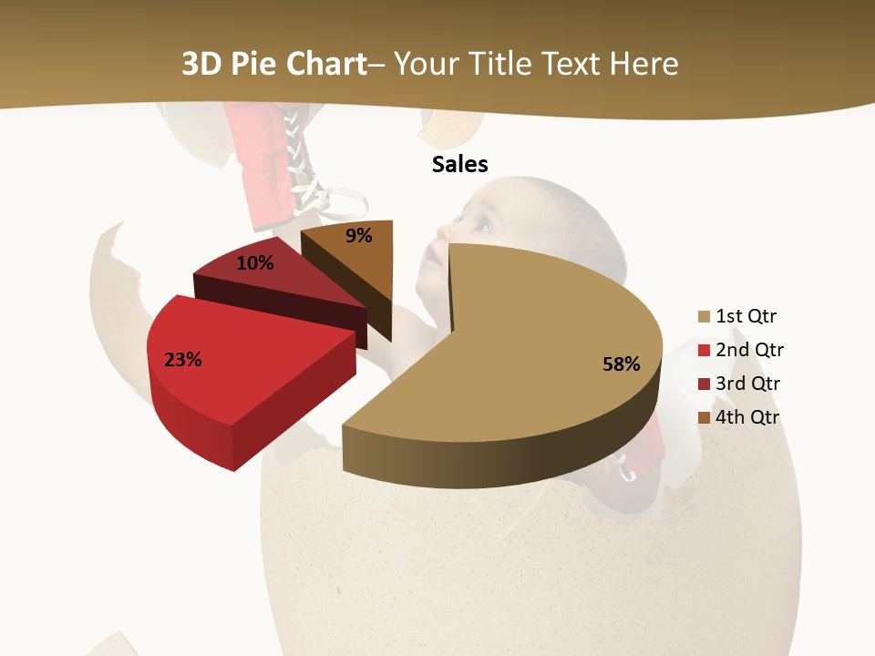 Gloves Baby Beautiful PowerPoint Template