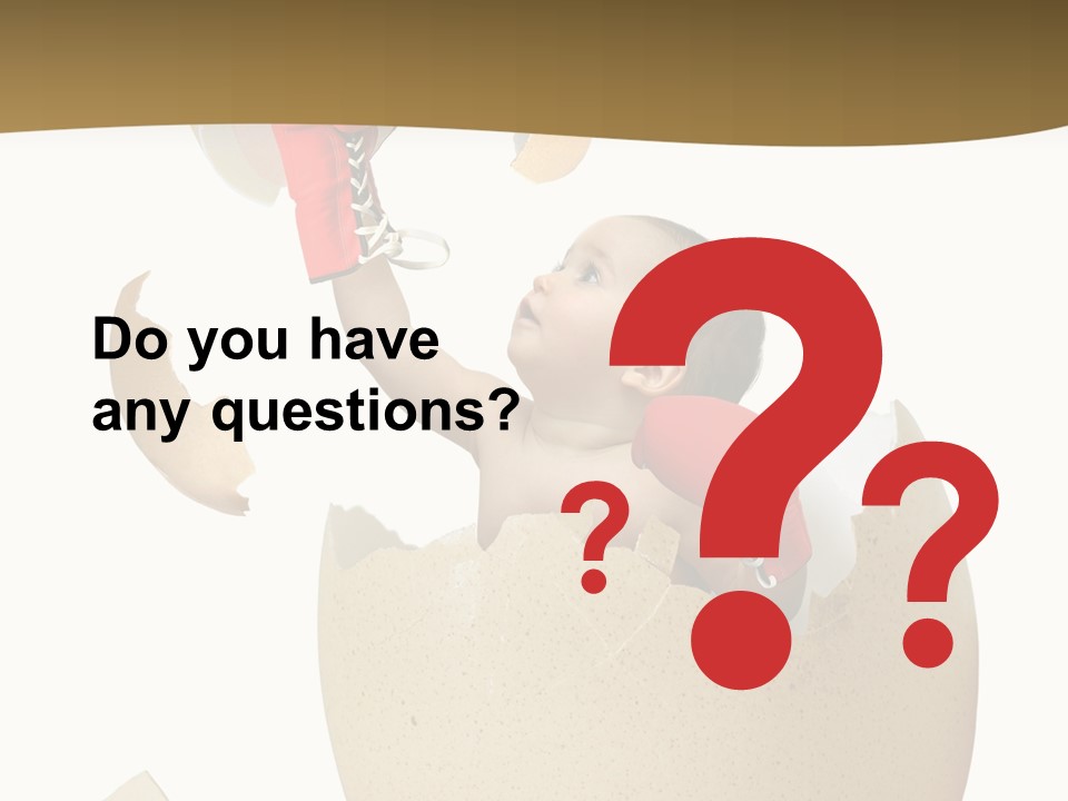 Gloves Baby Beautiful PowerPoint Template