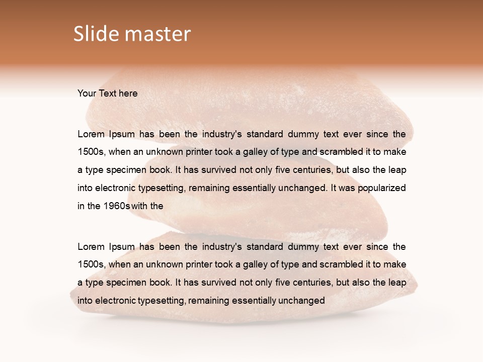 Baked Snack White PowerPoint Template