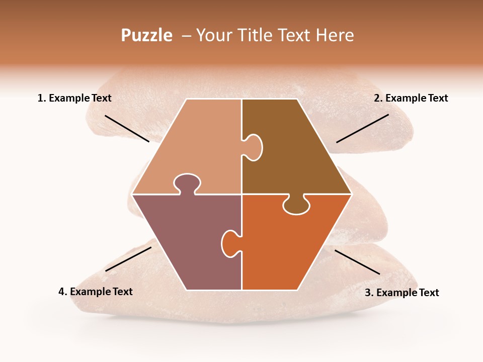 Baked Snack White PowerPoint Template