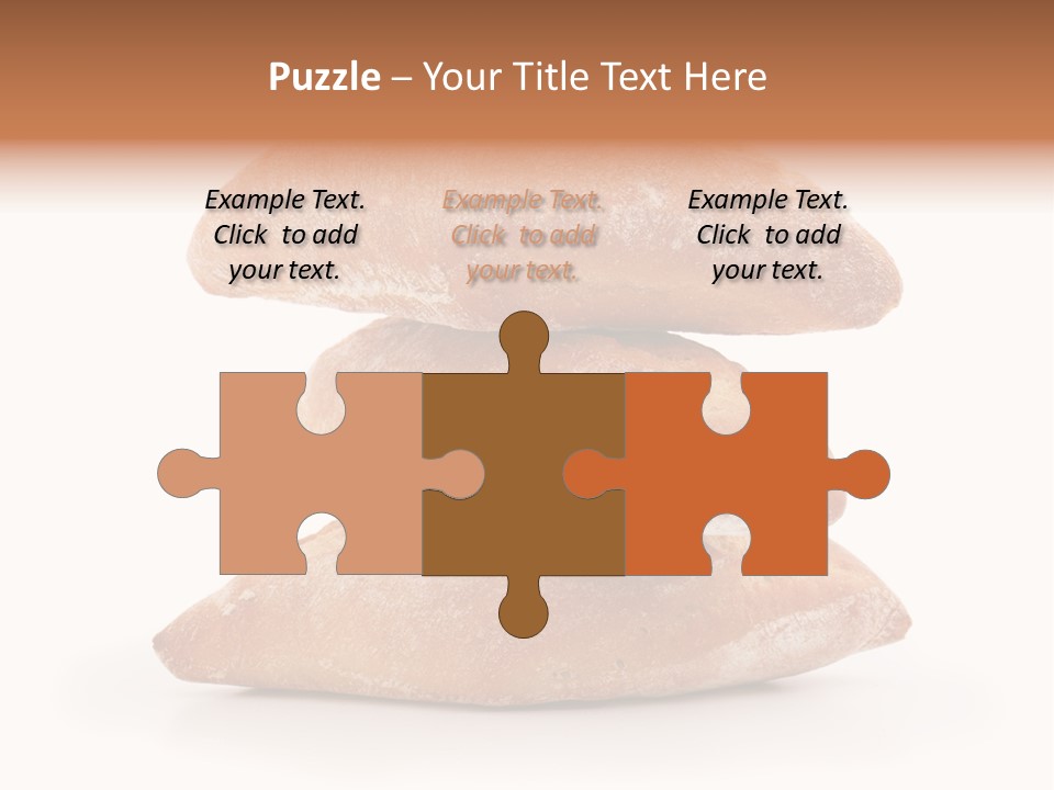 Baked Snack White PowerPoint Template