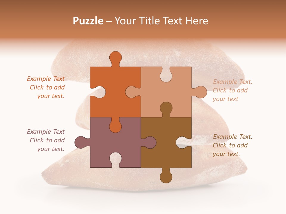 Baked Snack White PowerPoint Template