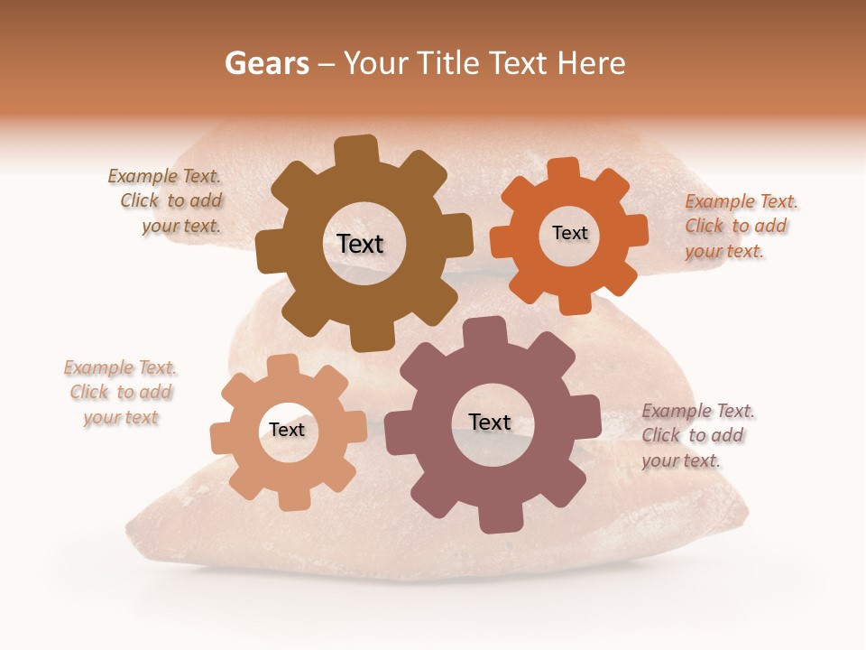 Baked Snack White PowerPoint Template