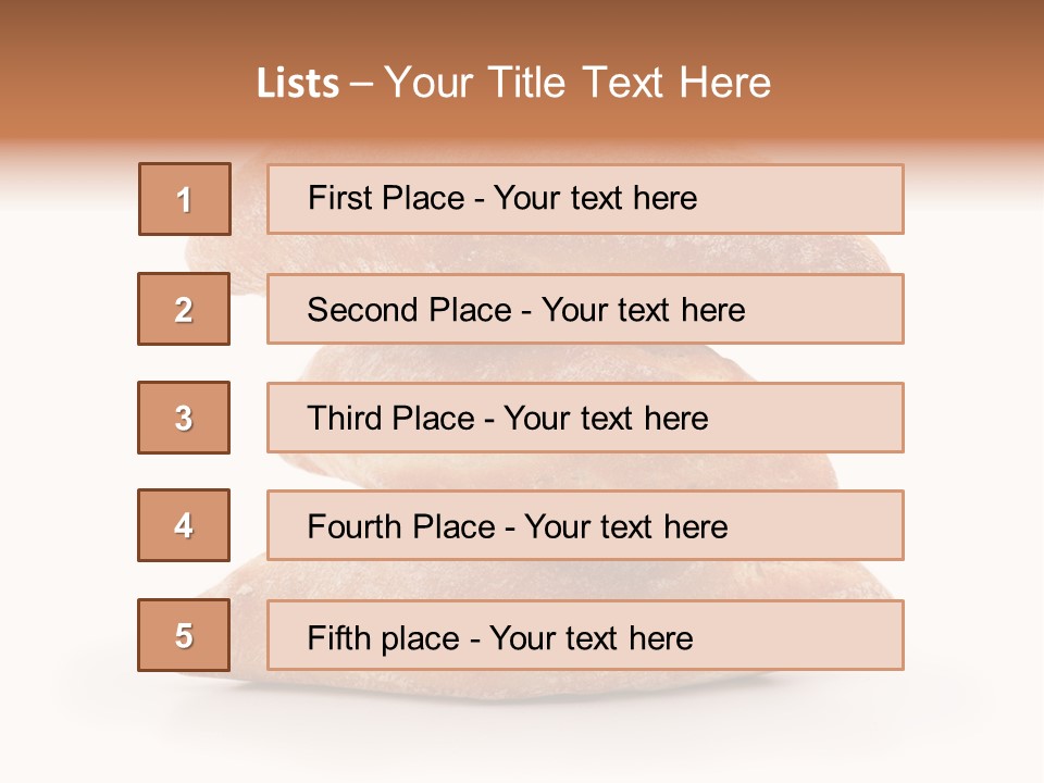 Baked Snack White PowerPoint Template