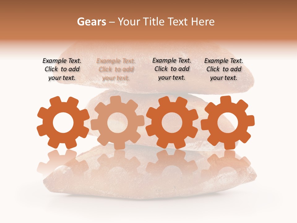 Baked Snack White PowerPoint Template