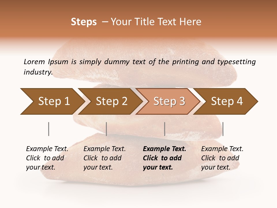 Baked Snack White PowerPoint Template