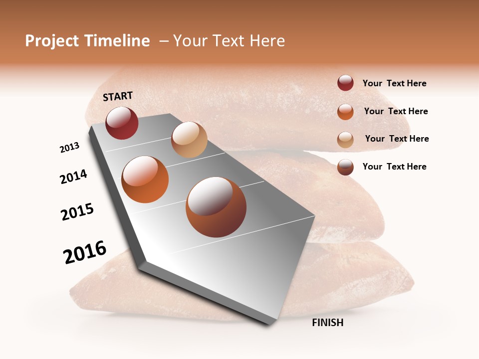 Baked Snack White PowerPoint Template