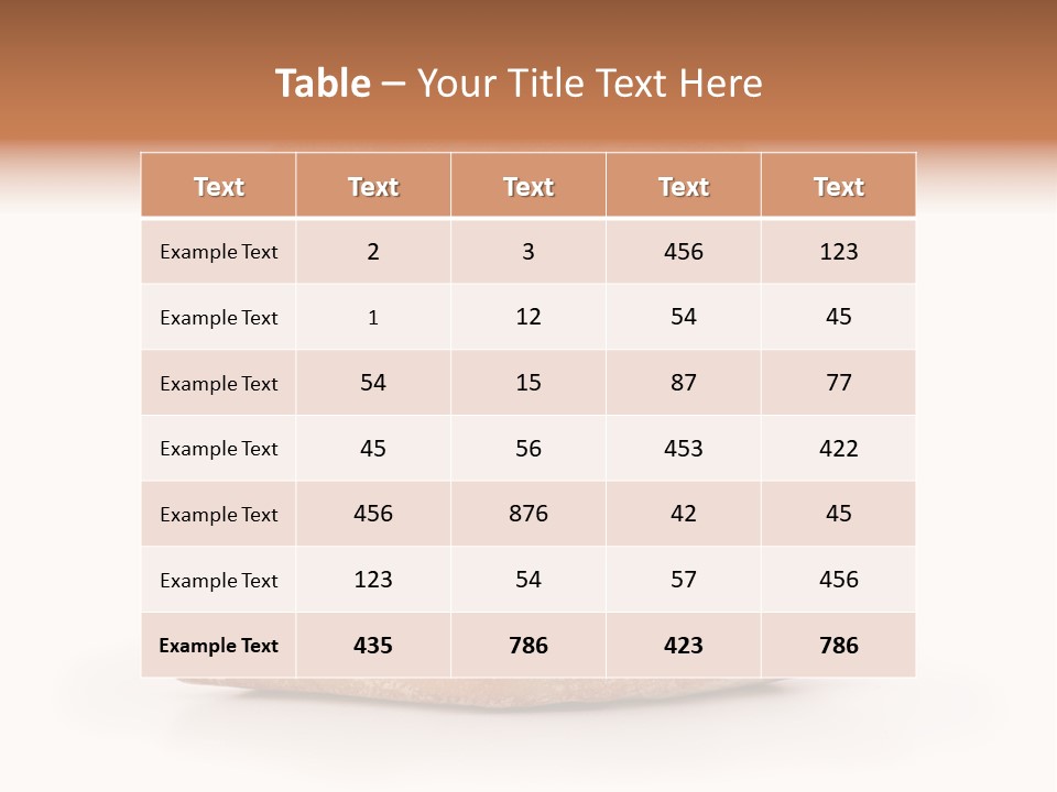 Baked Snack White PowerPoint Template