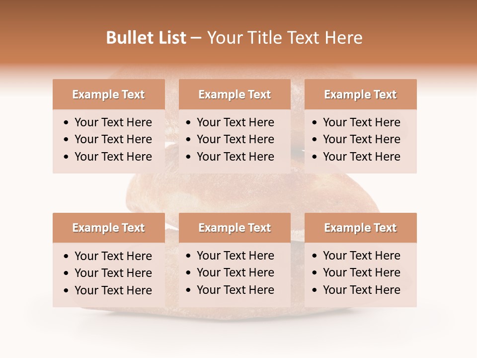 Baked Snack White PowerPoint Template