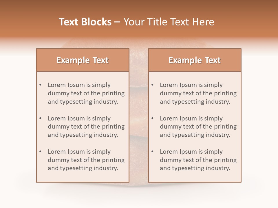 Baked Snack White PowerPoint Template