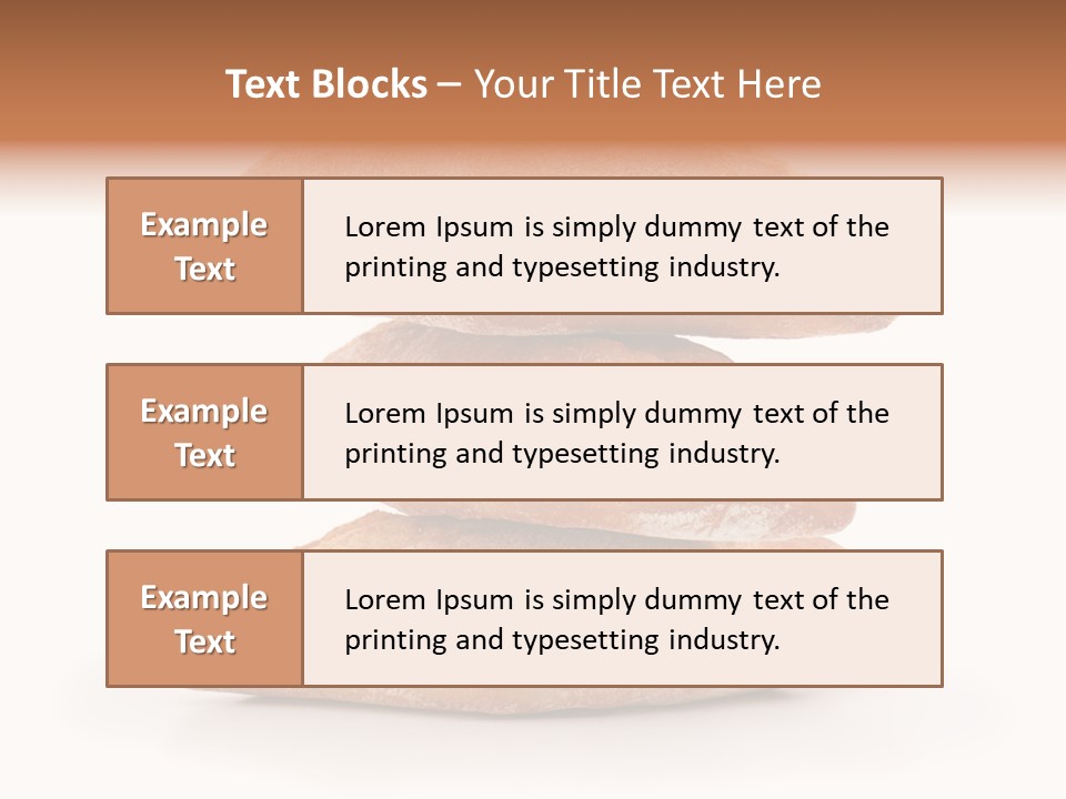 Baked Snack White PowerPoint Template