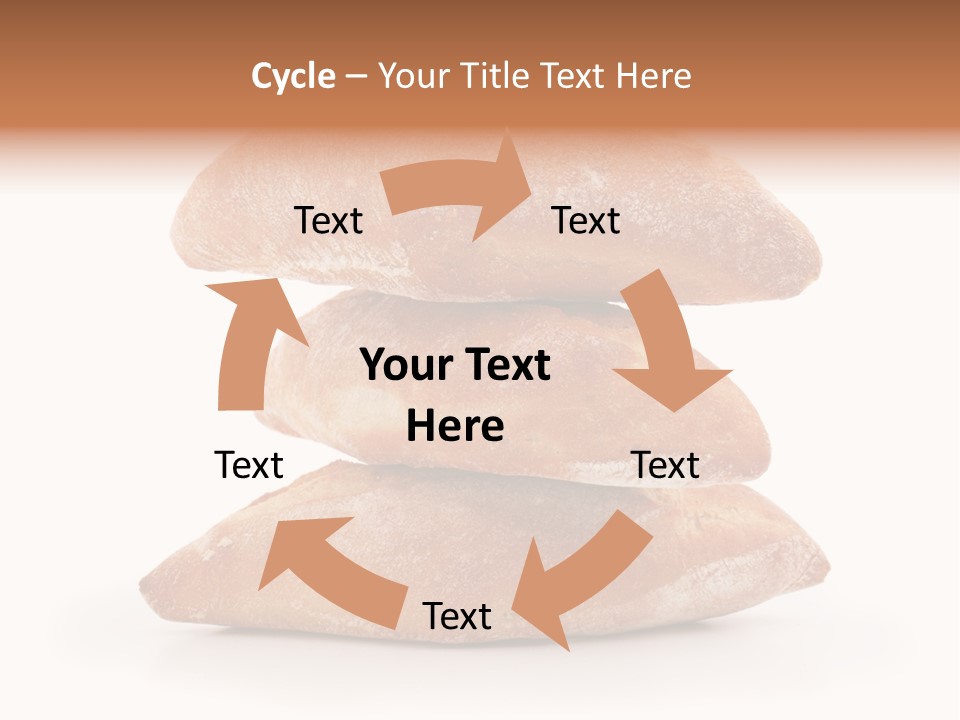 Baked Snack White PowerPoint Template