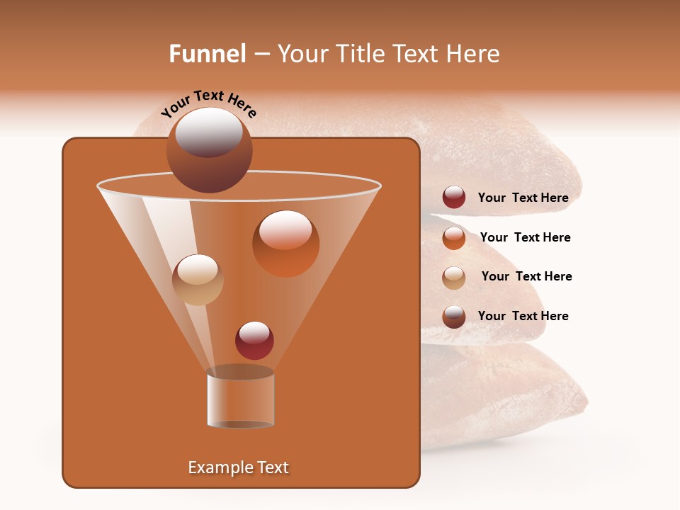 Baked Snack White PowerPoint Template