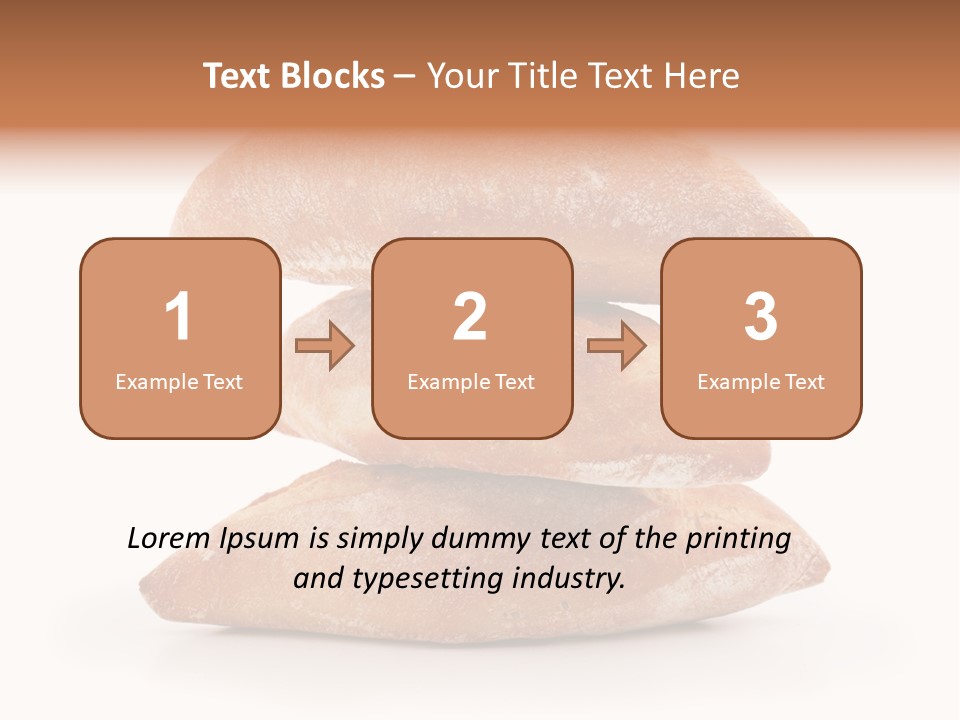 Baked Snack White PowerPoint Template