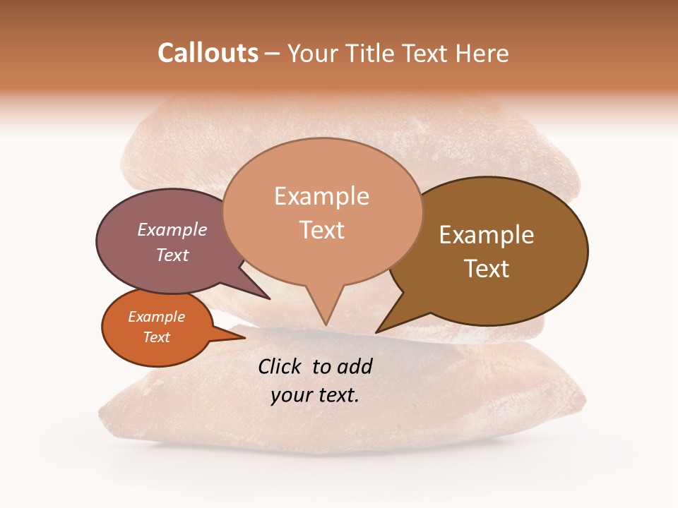 Baked Snack White PowerPoint Template