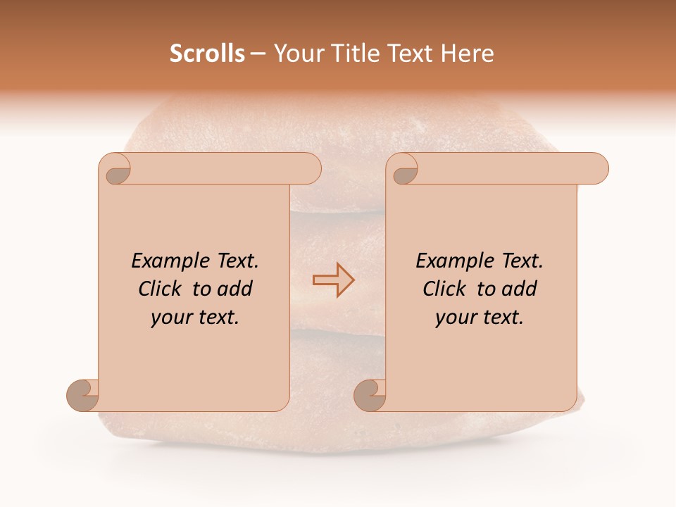 Baked Snack White PowerPoint Template