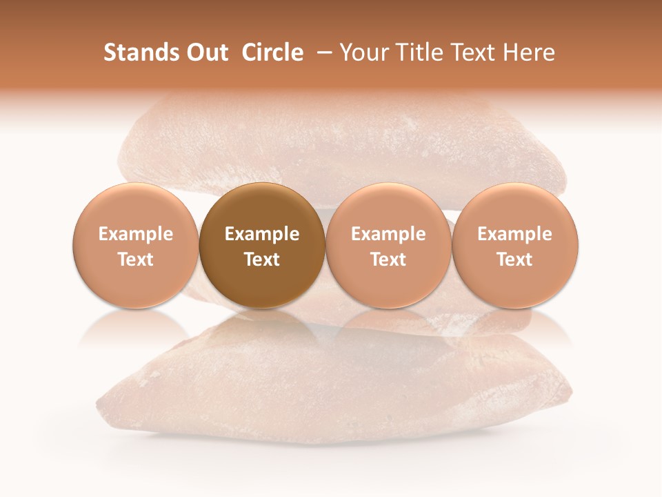 Baked Snack White PowerPoint Template