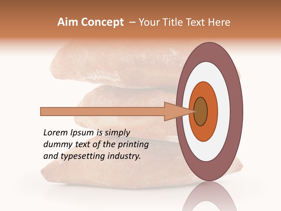 Baked Snack White PowerPoint Template