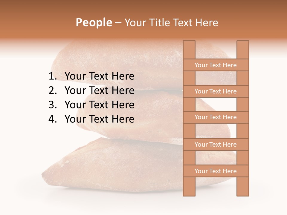 Baked Snack White PowerPoint Template