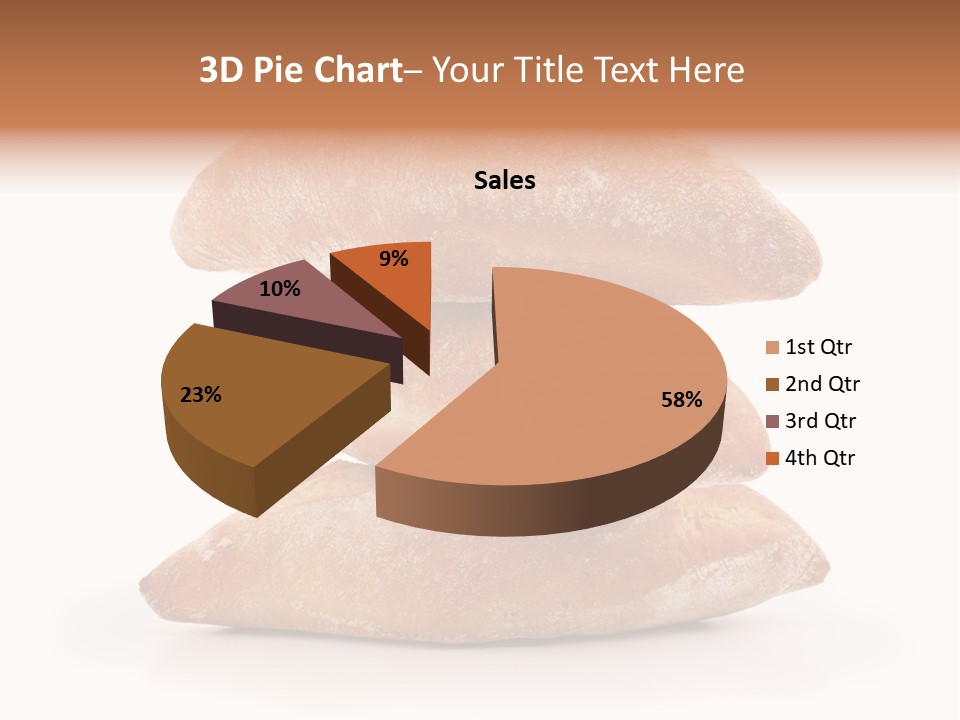 Baked Snack White PowerPoint Template