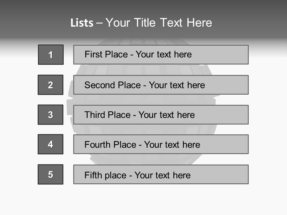 Figure Management Table PowerPoint Template