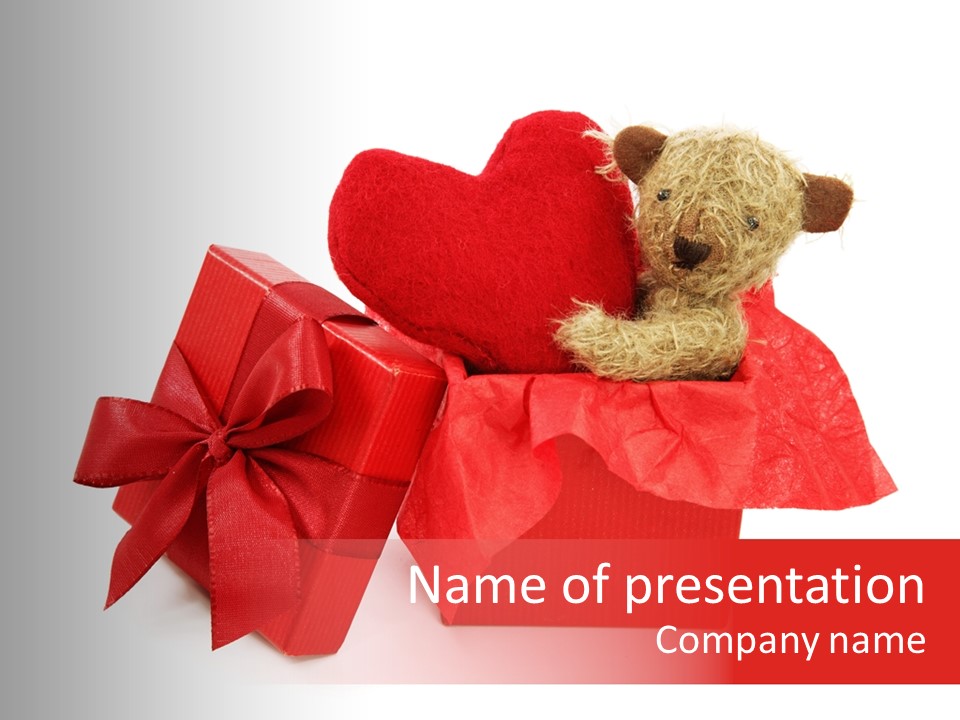 Box Gift Love PowerPoint Template