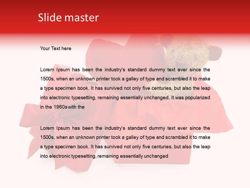 Box Gift Love PowerPoint Template