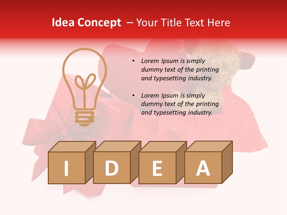 Box Gift Love PowerPoint Template