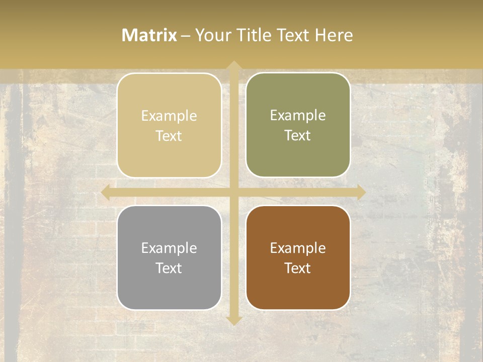 Rustic Burnt Strips PowerPoint Template