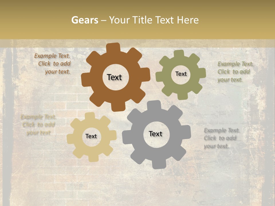 Rustic Burnt Strips PowerPoint Template