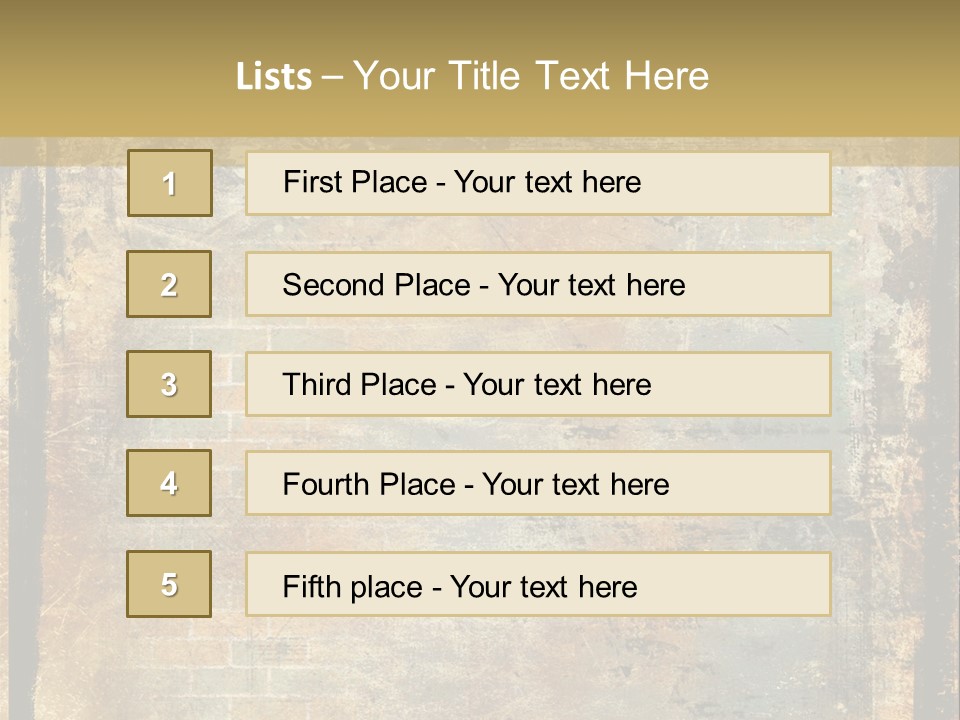 Rustic Burnt Strips PowerPoint Template