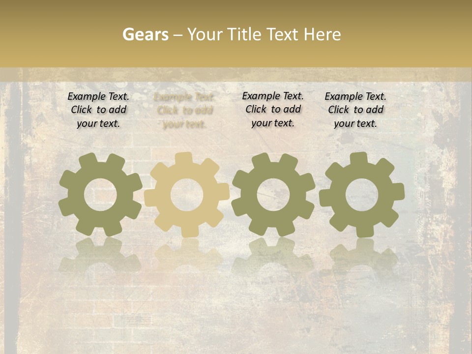 Rustic Burnt Strips PowerPoint Template