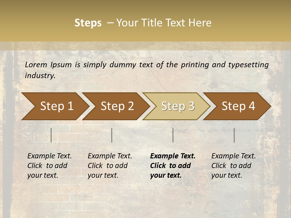 Rustic Burnt Strips PowerPoint Template