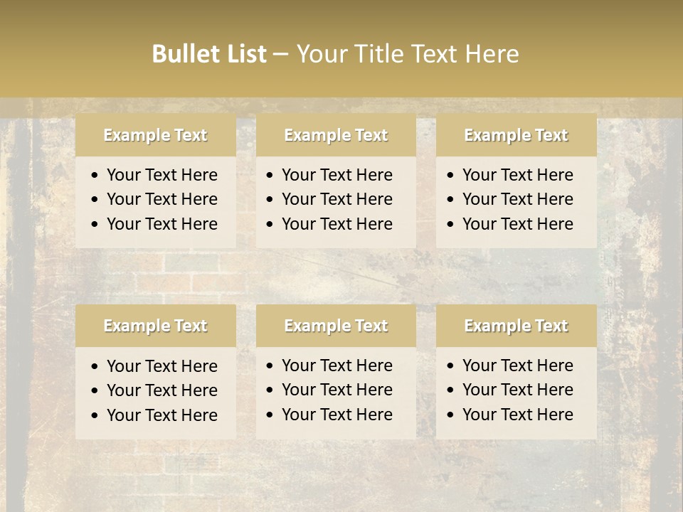 Rustic Burnt Strips PowerPoint Template