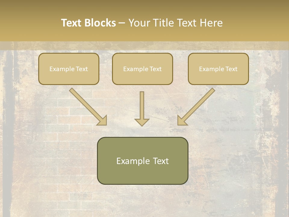 Rustic Burnt Strips PowerPoint Template