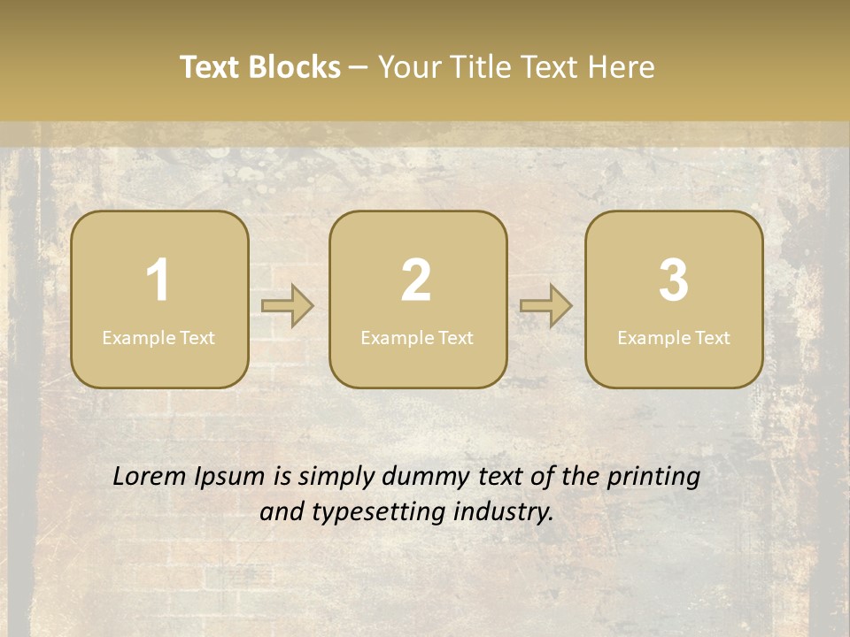 Rustic Burnt Strips PowerPoint Template