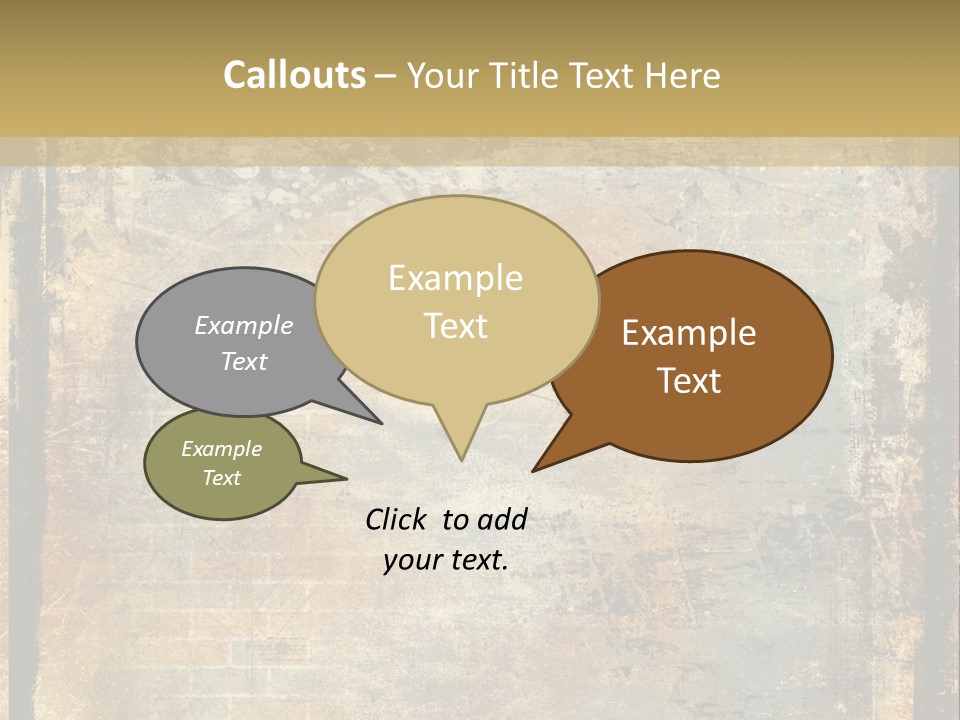Rustic Burnt Strips PowerPoint Template