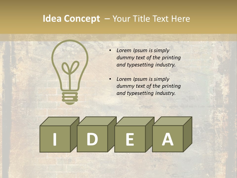 Rustic Burnt Strips PowerPoint Template