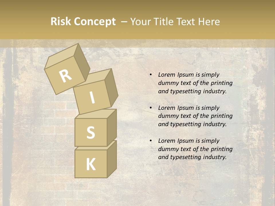 Rustic Burnt Strips PowerPoint Template