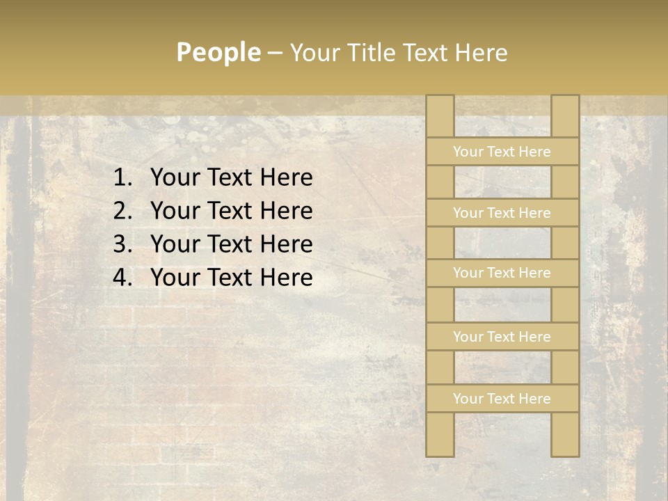 Rustic Burnt Strips PowerPoint Template
