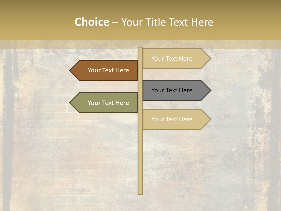 Rustic Burnt Strips PowerPoint Template