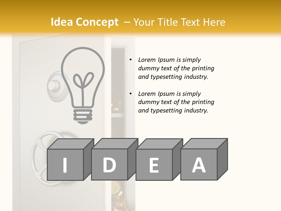 Illustration Symbol Success PowerPoint Template
