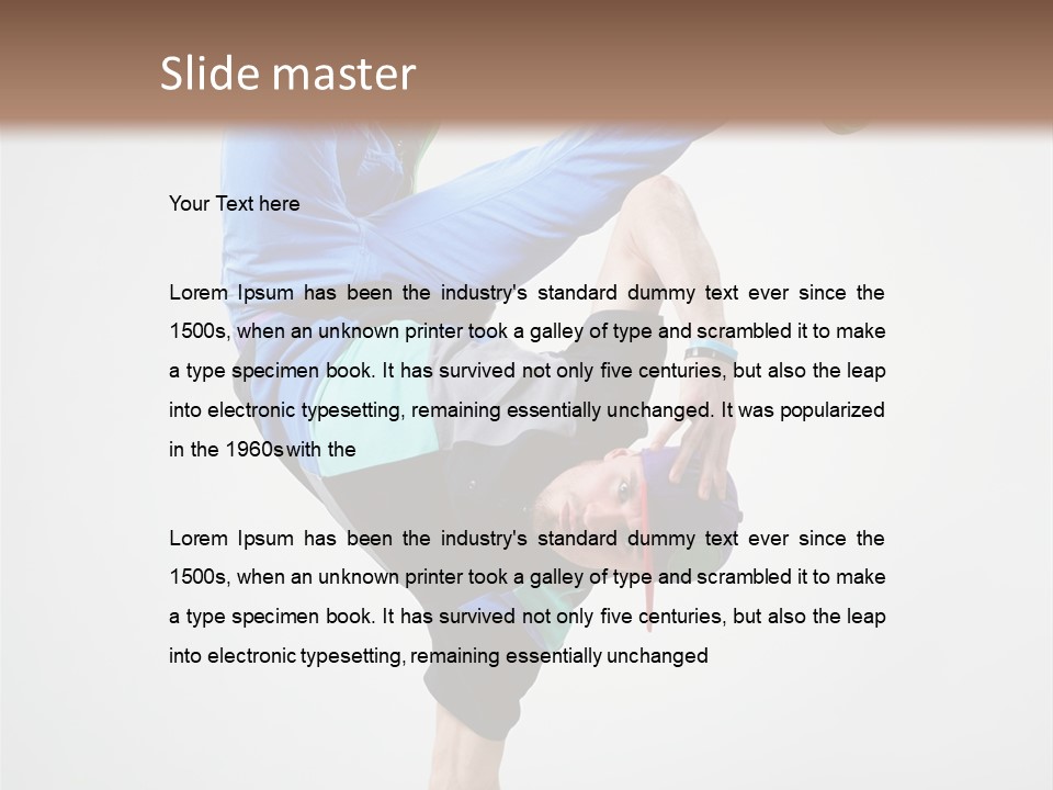 Rapper Pose Performer PowerPoint Template