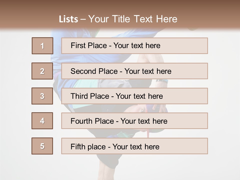 Rapper Pose Performer PowerPoint Template