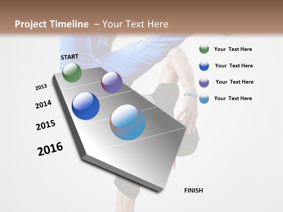 Rapper Pose Performer PowerPoint Template