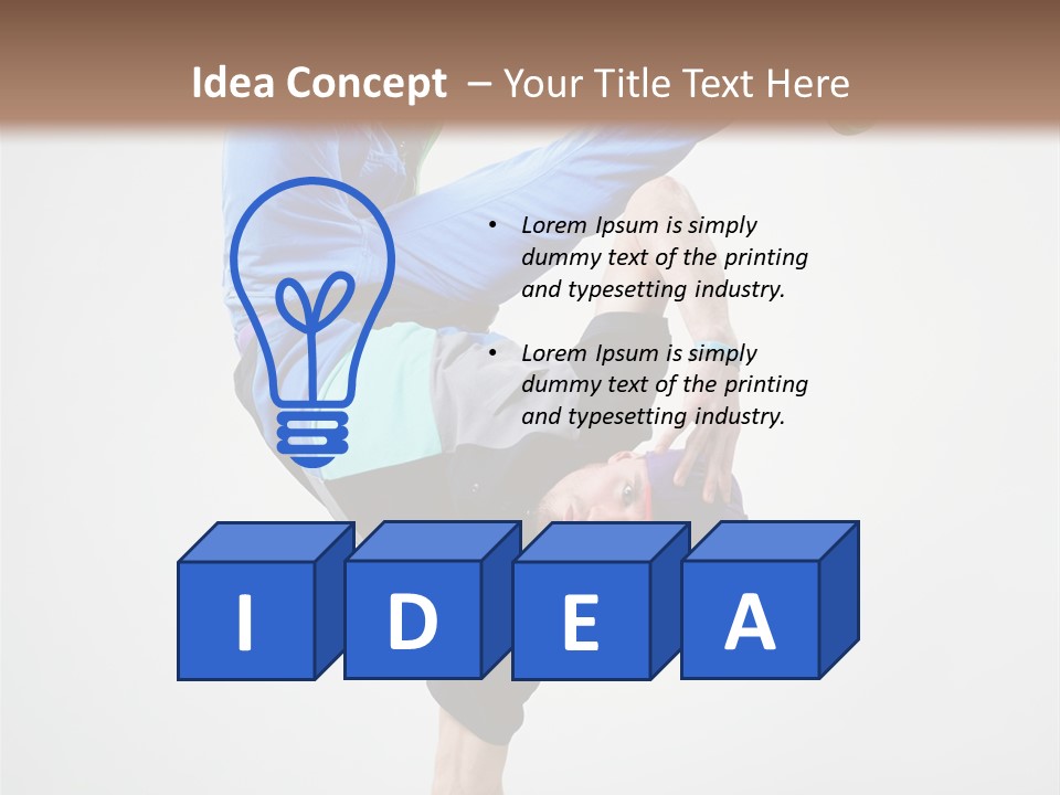 Rapper Pose Performer PowerPoint Template